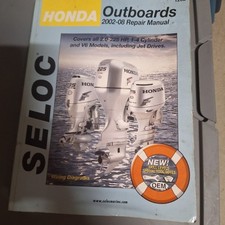 02-08 Honda motor de popa manual de serviço 2.0-225 HP, 1-4 cilindros e V6 Selco 1202 comprar usado  Enviando para Brazil