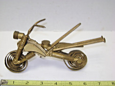 Motocicleta Chopper Hecho a Mano Soldada Escultura Chatarra Metal Escritorio Arte Steampunk segunda mano  Embacar hacia Argentina