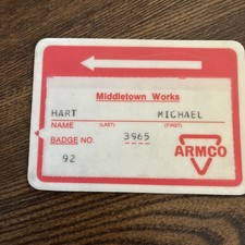 Employee badge armco for sale  Middletown