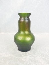 Vaso de vidro pequeno iridescente boêmio Kralik Pampas por volta de 1900 comprar usado  Enviando para Brazil