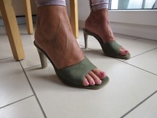 Pantoletten high heels gebraucht kaufen  Glienicke