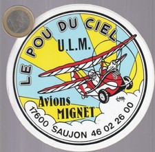 Autocollant. aviation. ulm. d'occasion  Aucamville