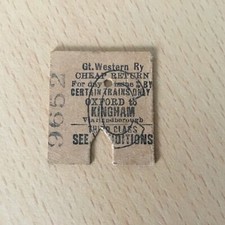 Half. railway. ticket for sale  WOLVERHAMPTON