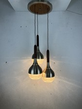 Lampadario legno alluminio usato  Arezzo