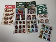 Vintage christmas stickers for sale  SHEFFIELD