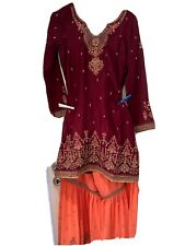 Indisches kleid sharara gebraucht kaufen  Hamburg