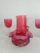 Victorian cranberry glass for sale  BRIGHTON