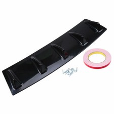 Difusor labial traseiro universal para carro divisor spoiler 5 barbatanas kits saia preto, usado comprar usado  Enviando para Brazil