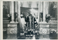 Foto vintage clérigo cristianismo ortodoxo santo padre sacerdote emblema RARO comprar usado  Enviando para Brazil