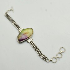 Pulseira étnica feita à mão arco-íris solar quartzo pedra preciosa 28 gms AB 11299 comprar usado  Enviando para Brazil