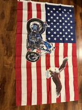 Motocicleta e águia bandeira dos EUA 3x5 pés EUA Estados Unidos motociclista americano 100D, usado comprar usado  Enviando para Brazil