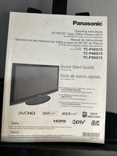 Usado, Manual de instruções de operação Panasonic 1080 plasma Tc-p42g15 Tc-p46g15 Tc-p50g15 comprar usado Usado, Manual de instruções de operação Panasonic 1080 plasma Tc-p42g15 Tc-p46g15 Tc-p50g15 comprar usado  Enviando para Brazil