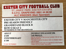 Exeter man city for sale  EXETER