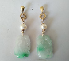 Boucles oreilles jade d'occasion  Lédignan