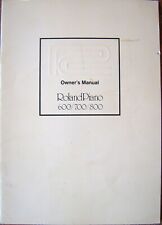 Roland HP-600 HP-700 HP-800 Piano Digital Manual do Proprietário Original Livro do Usuário comprar usado  Enviando para Brazil