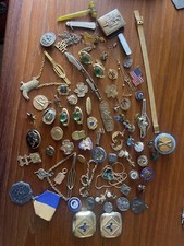 Lote de alfileres de barra antiguos vintage, clips de corbata/camisa, gemelos de barras de corbata y más segunda mano  Embacar hacia Mexico