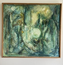 Midcentury abstract oil for sale  HALIFAX