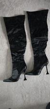 Black pvc thigh for sale  CANNOCK