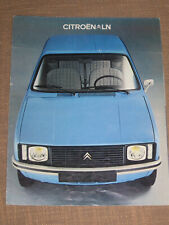 Catalogue brochure citroen d'occasion  Niort