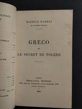 Greco secret tolède d'occasion  Graulhet
