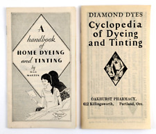 Manuales vintage de tintes de diamante para teñir y color Mae Martin circa 1930 segunda mano  Embacar hacia Mexico