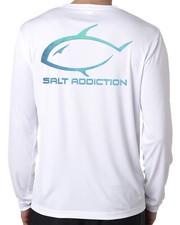 Camiseta pesca água salgada microfibra manga longa Salt Addiction uv upf 50+  comprar usado  Enviando para Brazil