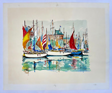 Marine claude aquarelle d'occasion  Paris VI