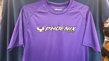 Camisa manga curta pesca poliéster grande Phoenix Boats Paragon publicidade roxa comprar usado  Enviando para Brazil
