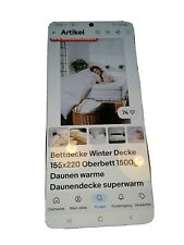 Daunen winterdecke 155x220 gebraucht kaufen  Hamm