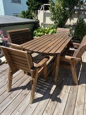 Wooden garden dining for sale  NEWCASTLE EMLYN