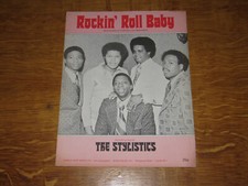 THE STYLISTICS - ROCKIN' ROLL BABY - ORIGINAL UK SHEET MUSIC (SOUL B) comprar usado  Enviando para Brazil
