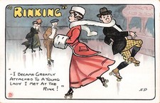 Cpa illustrateur rinking d'occasion  Claira