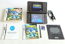 Nintendo DSi XL marrom escuro Sonic Colors jogo na caixa NDS retrô Sega comprar usado  Enviando para Brazil
