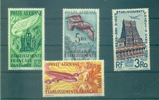 Indie Francuskie - Sc# C14-6 + Niewydane wartość 3R 1949 Poczta lotnicza. MNH $39.50+ na sprzedaż  Wysyłka do Poland