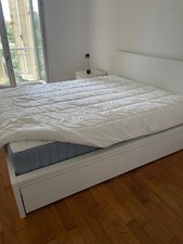 Lit blanc ikea d'occasion  Le Cannet