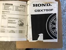 Honda cbx750f workshop for sale  SHEFFIELD