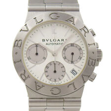 Relojes deportivos BVLGARI Diagono CH35S esfera blanca acero inoxidable mecánico... segunda mano  Embacar hacia Argentina