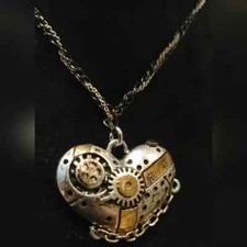 Steampunk heart necklace for sale  Las Vegas