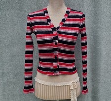 Gilet rayé noir d'occasion  Ablis