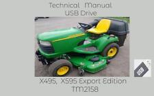 Trator de jardim John Deere X495 X595 manual técnico edição de exportação VEJA DESC., usado comprar usado  Enviando para Brazil