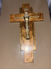 Antique wooden cross for sale  STOKE-ON-TRENT