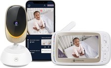 Monitor de bebê vídeo Wi-Fi Motorola VM85 CONNECT 5" com luz de humor excelente comprar usado  Enviando para Brazil