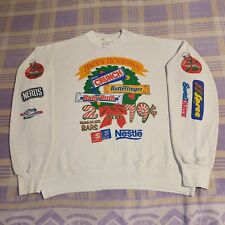 Sudadera De Colección Años 90 Candy Happy Holidays Cuello Redondo Speedway Navidad Nestlé segunda mano  Embacar hacia Argentina