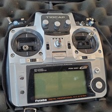 futaba Digital Proporcional Sistema de Controle Remoto T10CAP Pcm 1024 Tm-10 Estojo Rígido 10 Canais, usado comprar usado  Enviando para Brazil