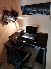 Scrivania lavoro vetro usato  Cagliari