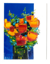 Tableau huile panneau d'occasion  Langres