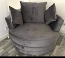 Grey fabric swivel for sale  MALVERN