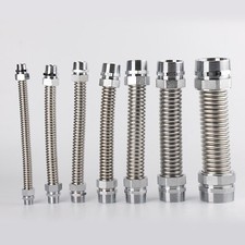 1/2" 3/4" 1"  Flexschlauch Eisenkopf V2A Edelstahl Panzerschlauch Metallschlauch comprar usado  Enviando para Brazil