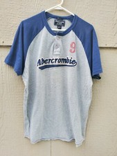 Usado, Camiseta Abercrombie & Fitch Patch cinza e azul GG comprar usado  Enviando para Brazil