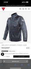 Dainese rain jacket for sale  New York